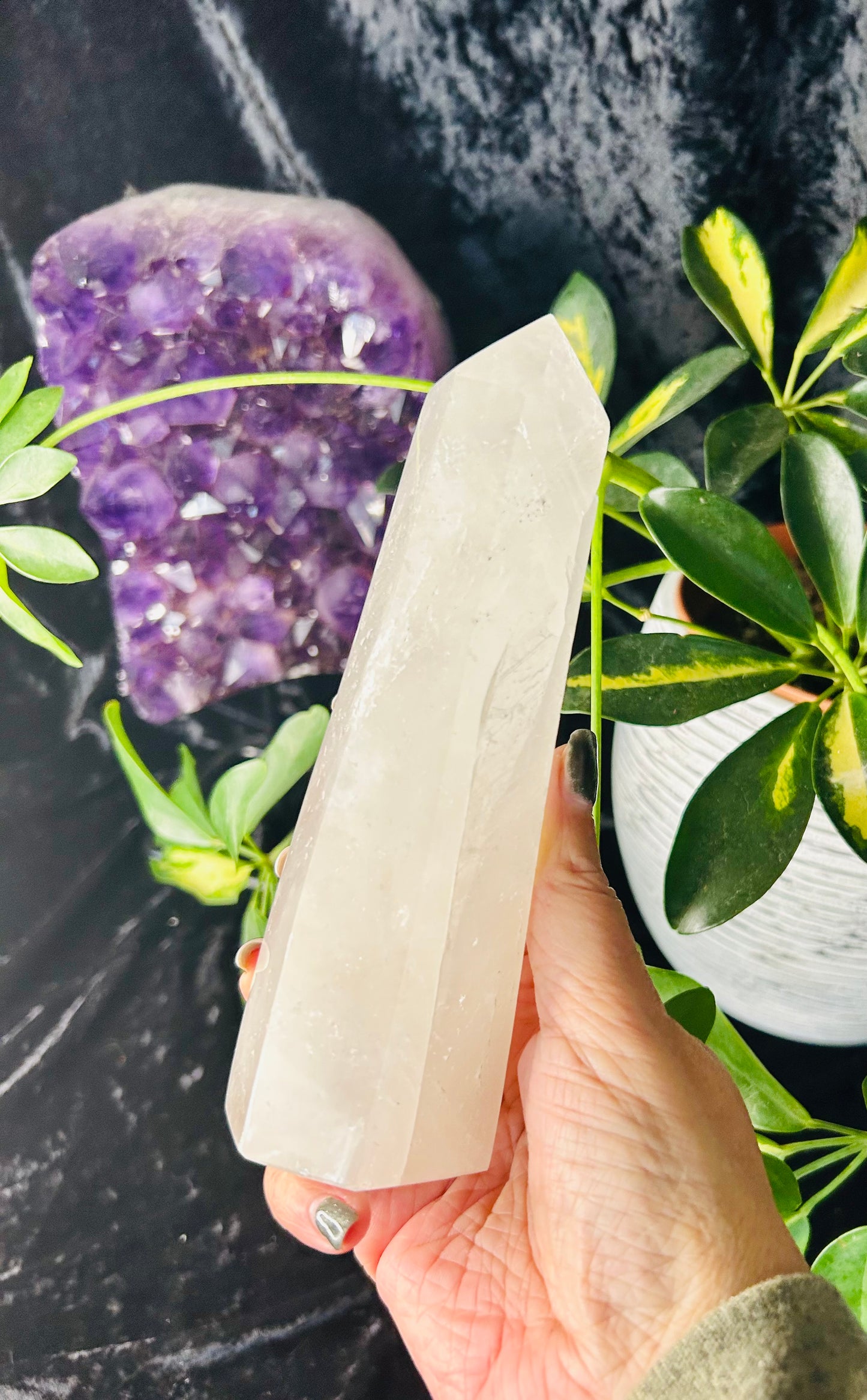 Clear Quartz tower