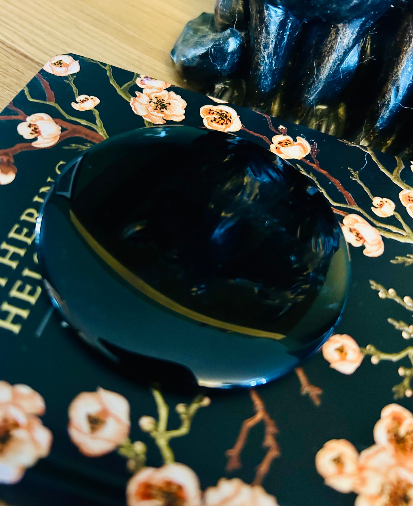 Black Obsidian scrying mirror