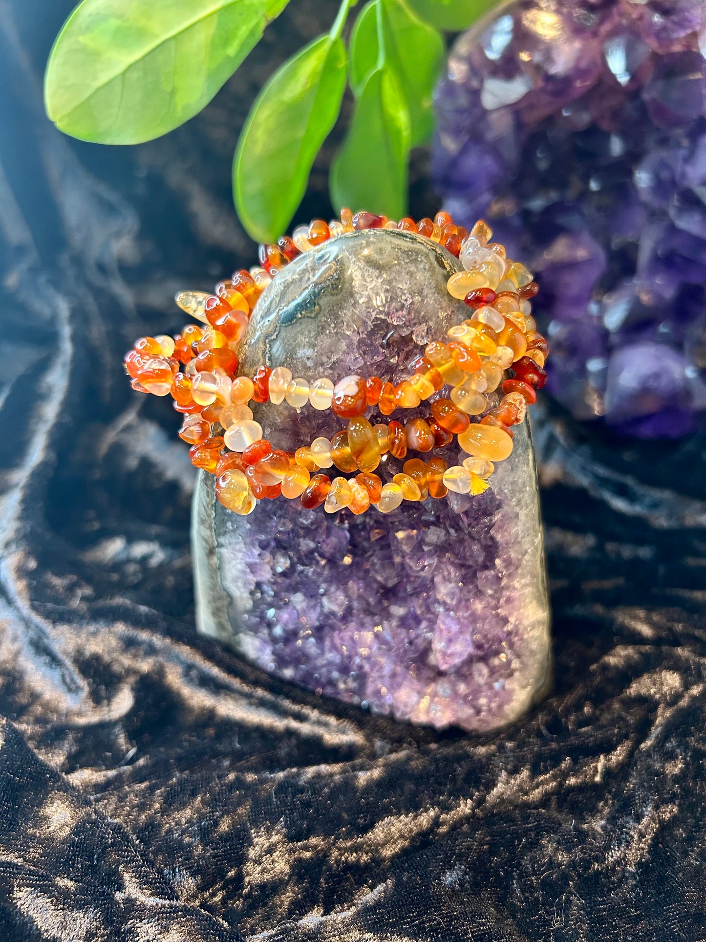 Carnelian Chip Bracelet