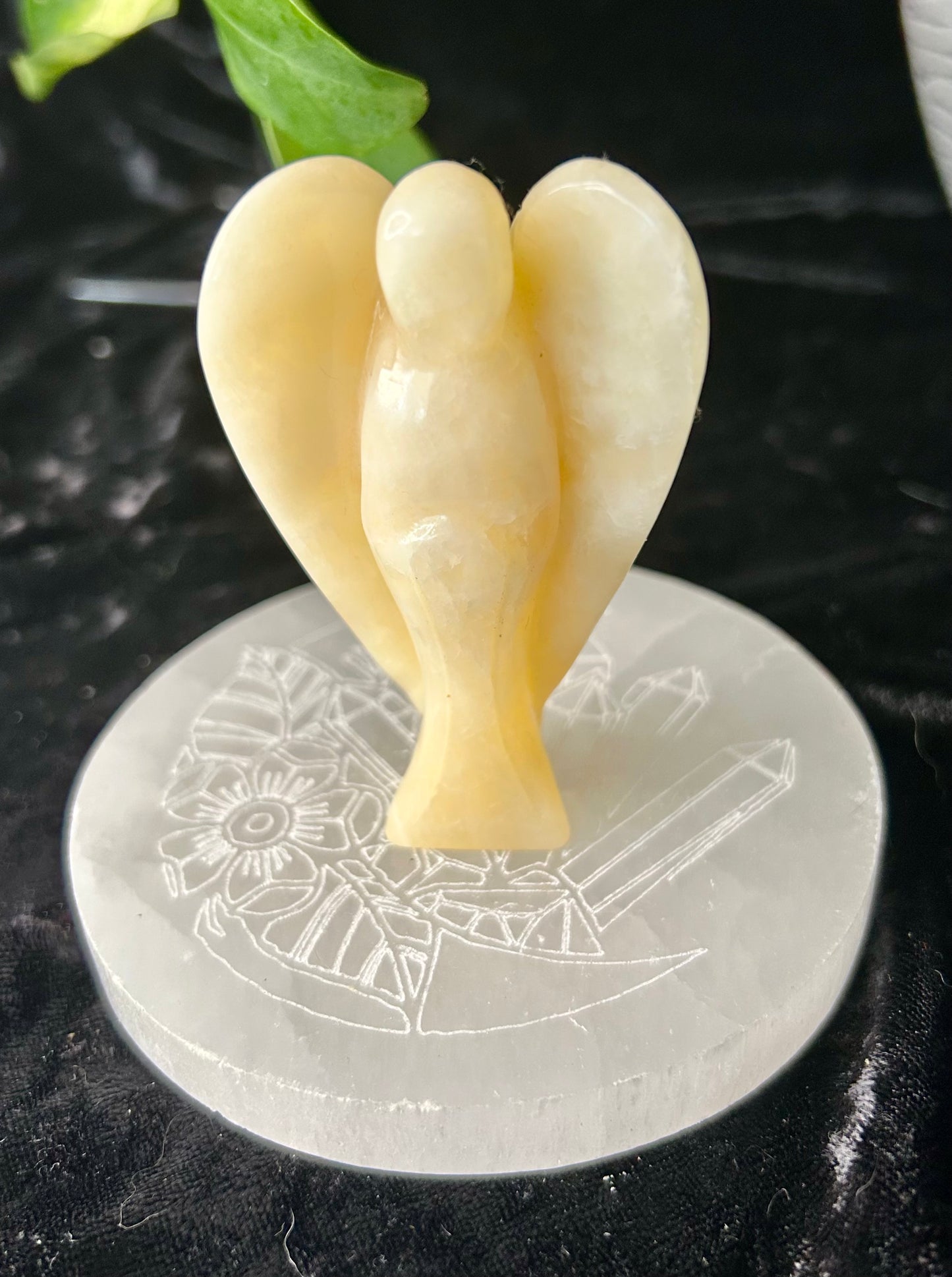 Yellow Calcite Angel