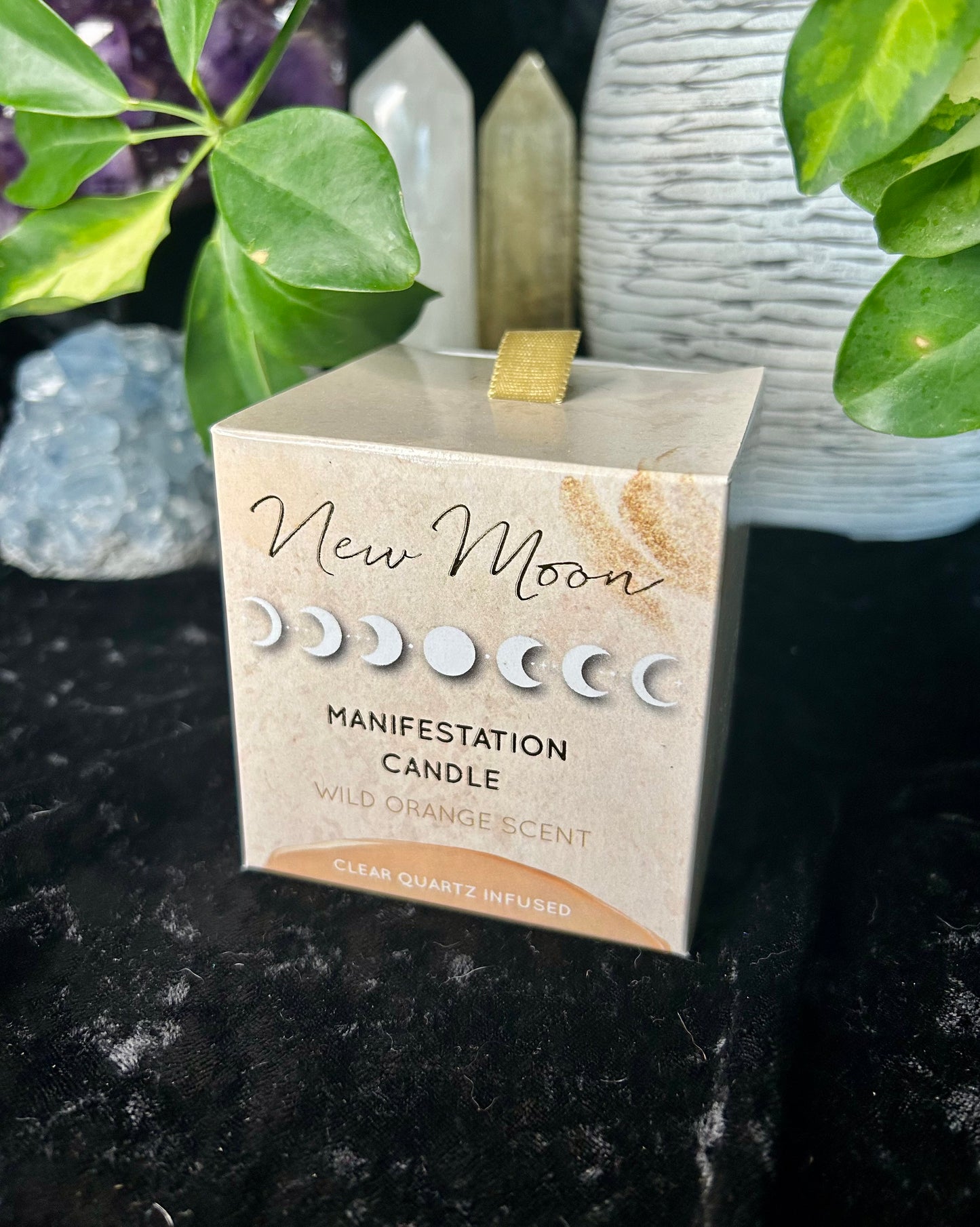 New Moon Manifestation candles