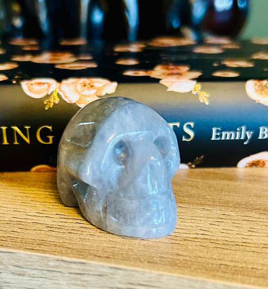 Lunar Rose Quartz skull