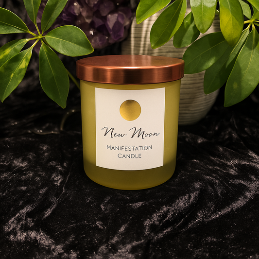 New Moon Manifestation candles