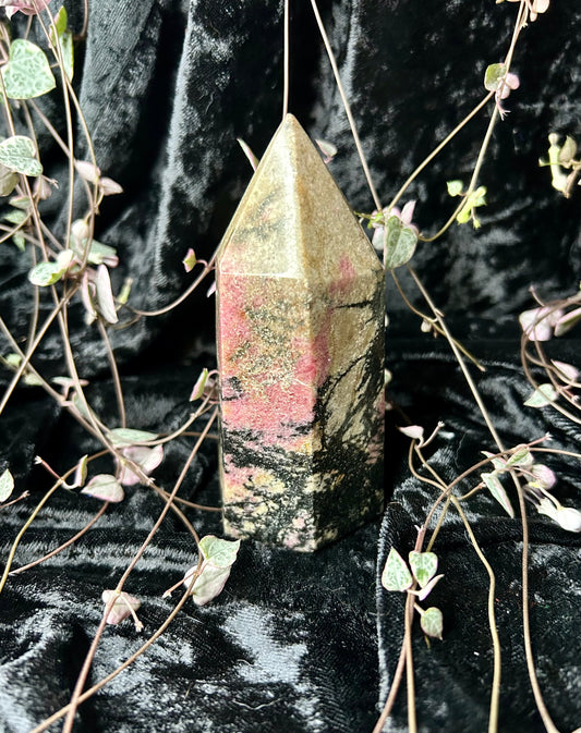 Rhodonite tower