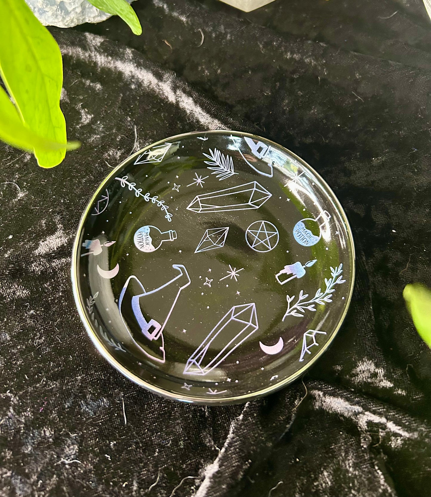 Crystal Witch trinket dish
