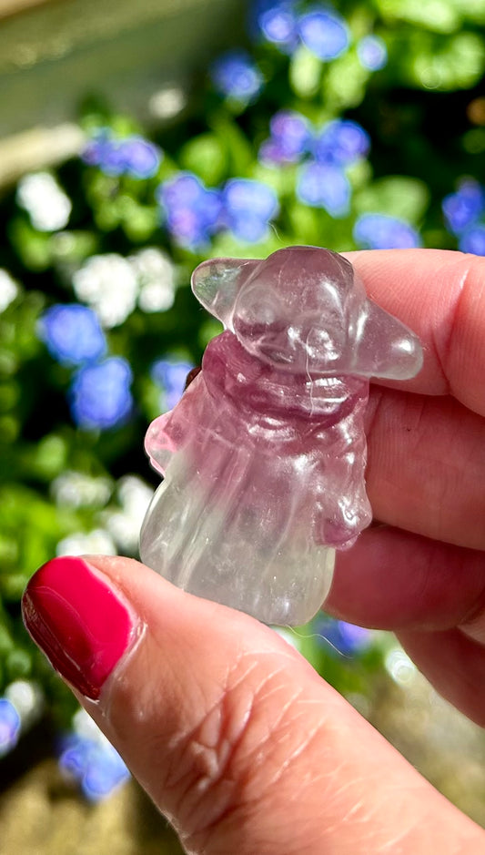 Rainbow Fluorite Yoda