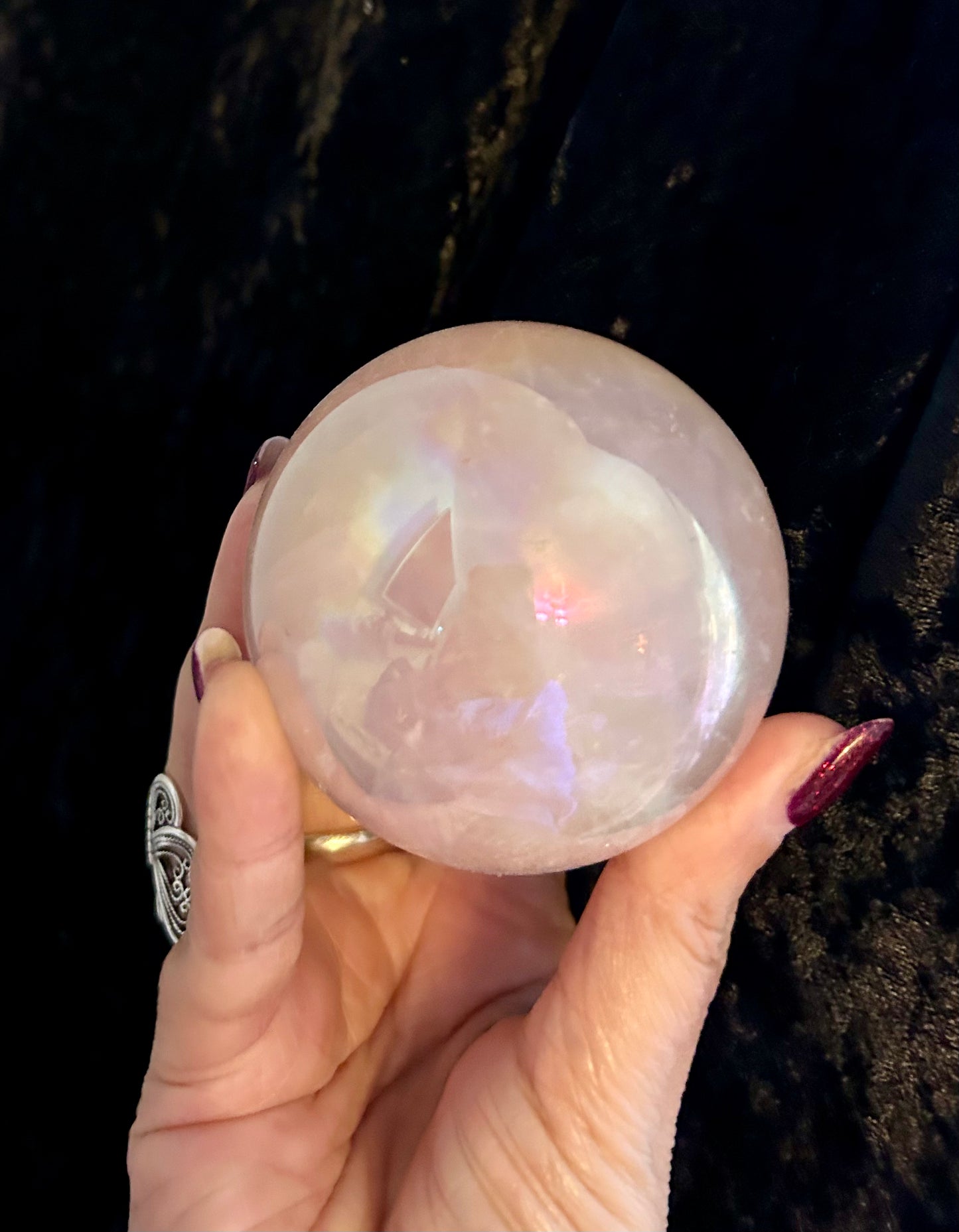 Rose Quartz Aura Sphere