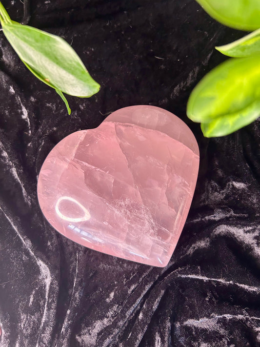 Rose Quartz jumbo heart