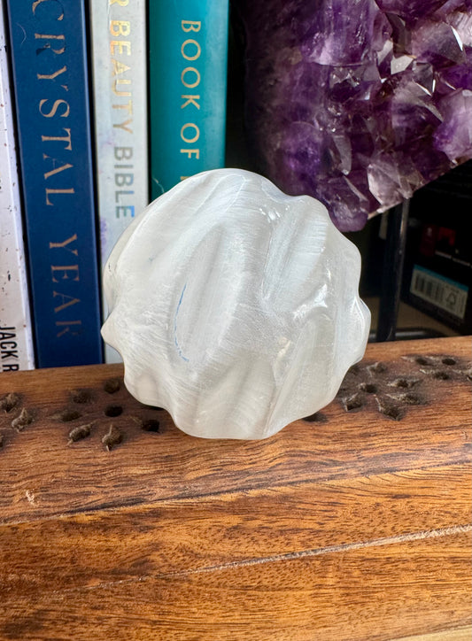 Meditation selenite ball