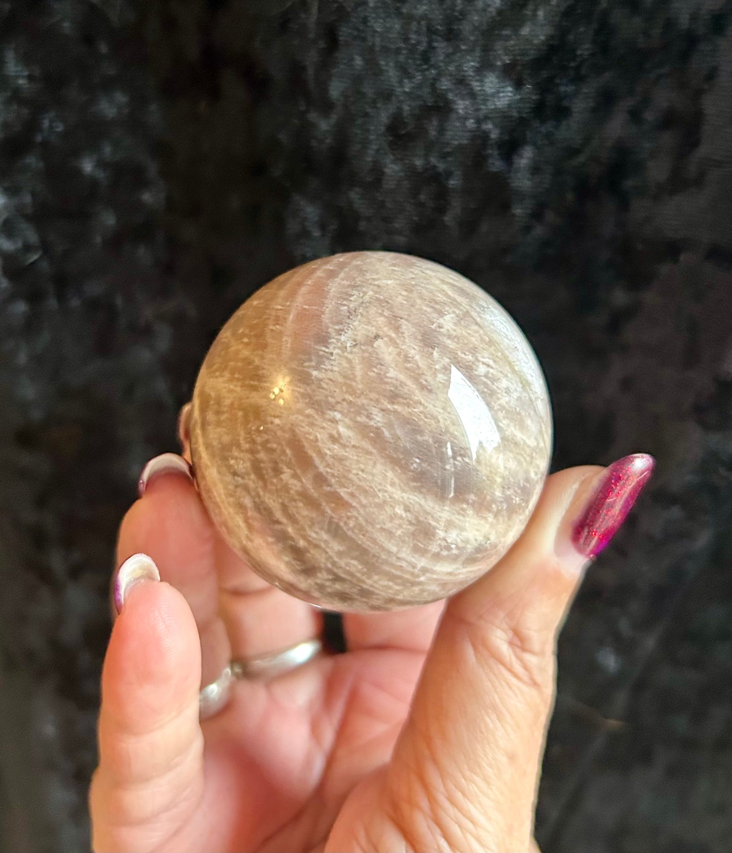 Natural Moonstone sphere