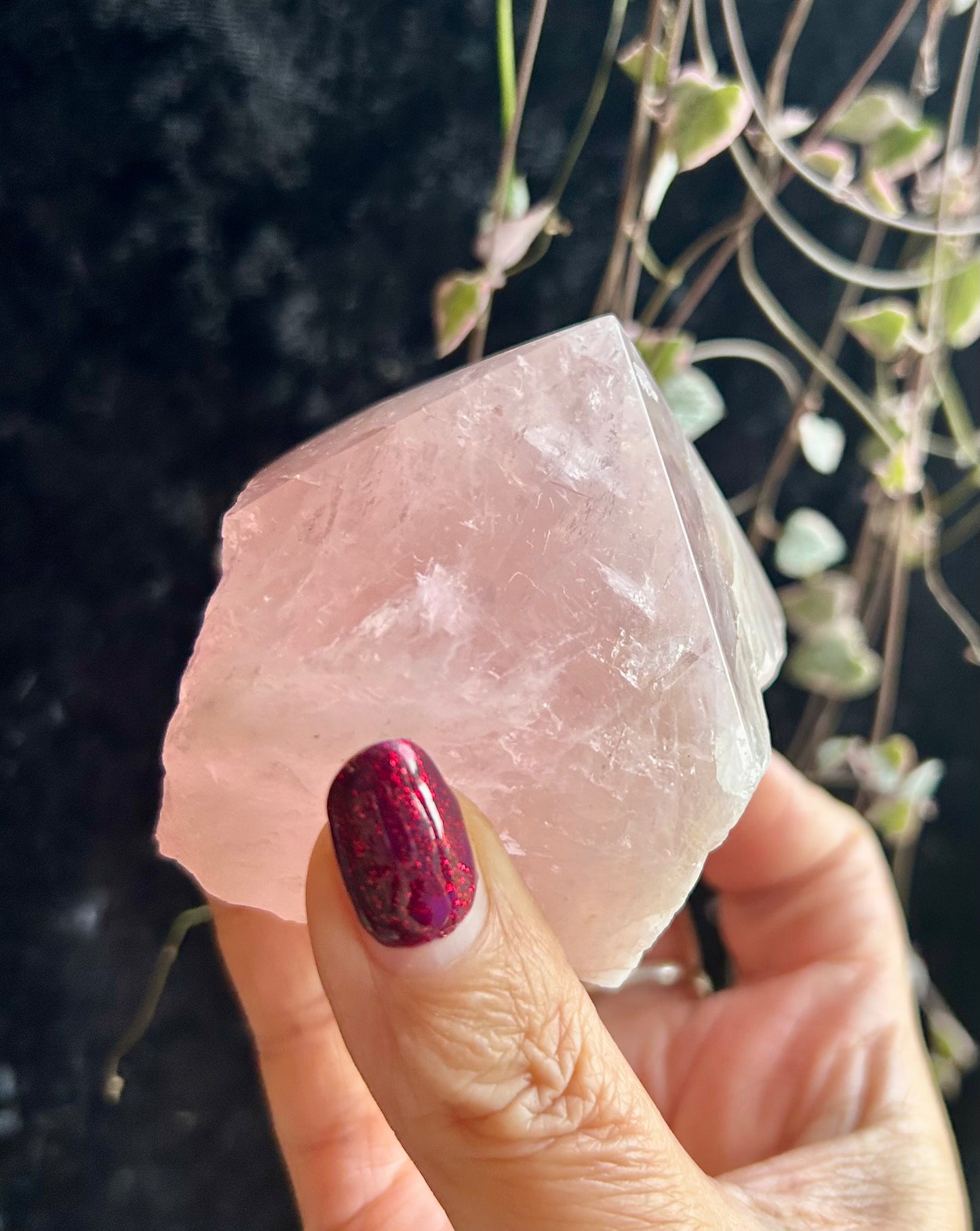 Rose Quartz polished point