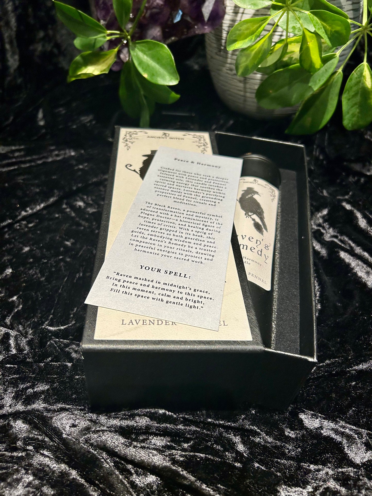 Ancient Witch Ravens Remedy candle
