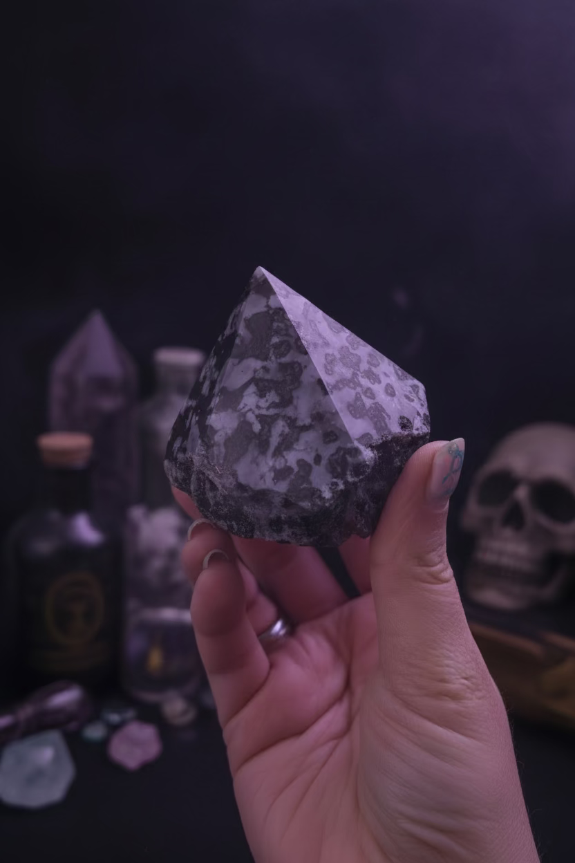 Top polished mystic merlinite